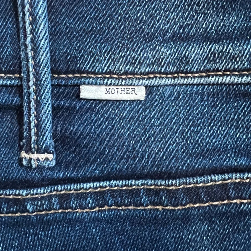 Mother Lil’ Hustler Ankle Dark Blue Denim Jeans Women’s Size 28 - Picture 7 of 10